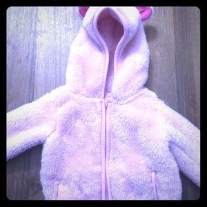 Pink bear hoodie